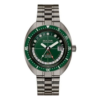 Orologio Bulova Oceanographer Archive verde -  96B415
