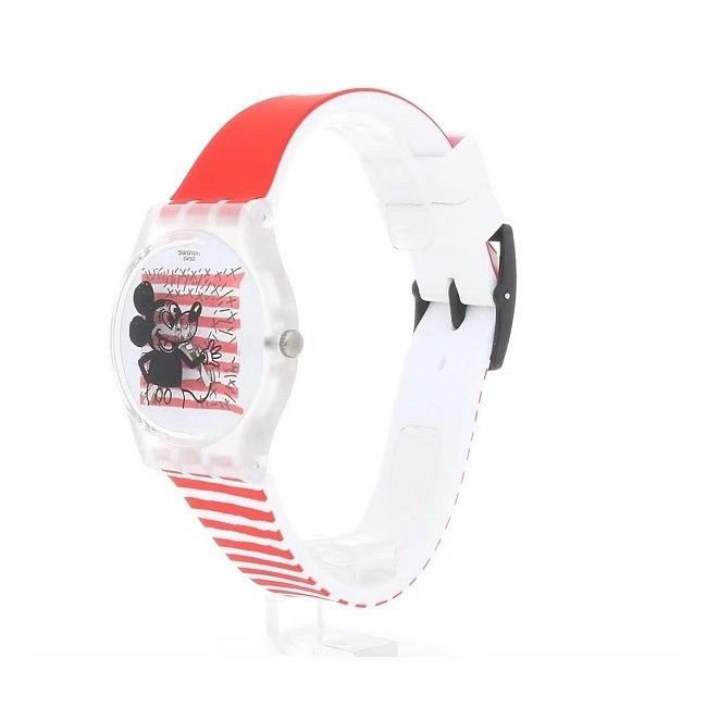 Orologio Swatch Mouse Marinière Topolino Disney rosso GZ352