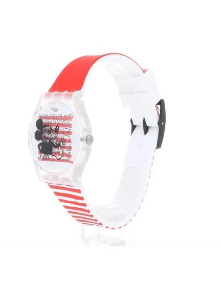 Swatch Mouse Marinière Mickey Mouse Disney watch red GZ352