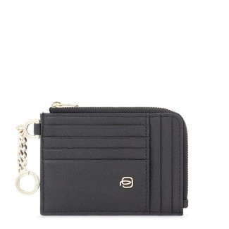 Piquadro Ray women's black leather card holder - PP5910W92R/N