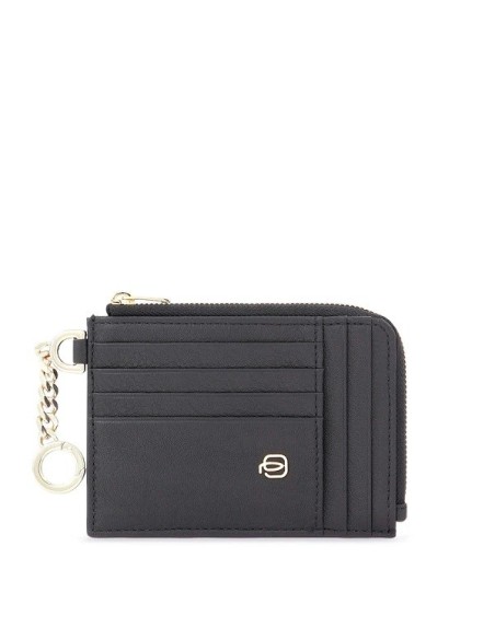 Piquadro Portacarte donna Ray nero in pelle - PP5910W92R/N
