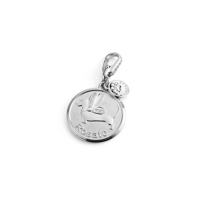 Charm Bassotto in argento - FR009
