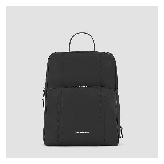 Zaino espandibile  in pelle Piquadro Circle nero- CA6216W92/N