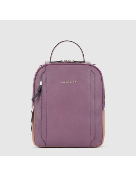 Small purple Piquadro Circle leather backpack - CA5566W92/VICU