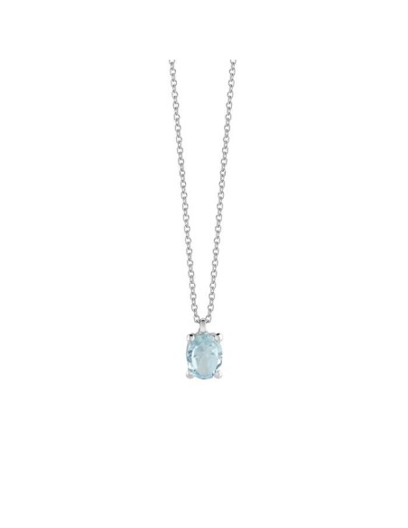 Bliss Stephanie Necklace with Aquamarine - 20093004