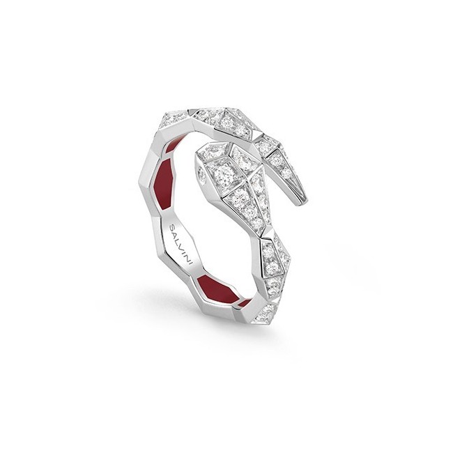 Anello Salvini Eva, Serpente con diamanti in oo bianco 20101923
