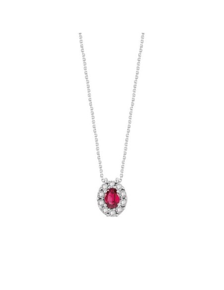 Bliss Regal Halskette mit natürlichem Rubin und Diamanten 20102582