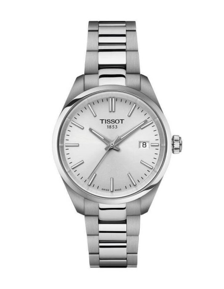 Tissot PR100 34mm silver quartz watch - T1502101103100
