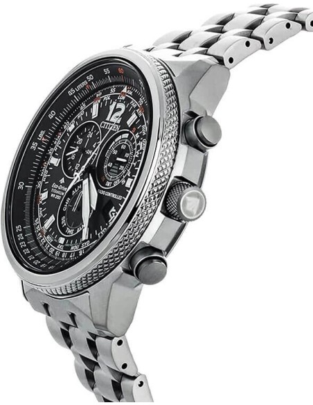 Citizen Funkuhr Chrono Pilot schwarz CB5860-86E