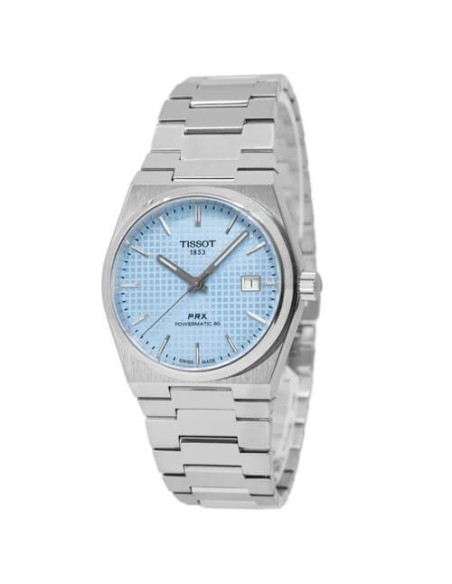 Tissot PRX Powermatic80 35 mm hellblaue Uhr T1372071135100