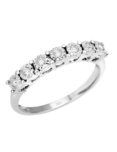 Bliss Rugiada Ring aus Weißgold und Diamanten 0,12 Karat 20069897