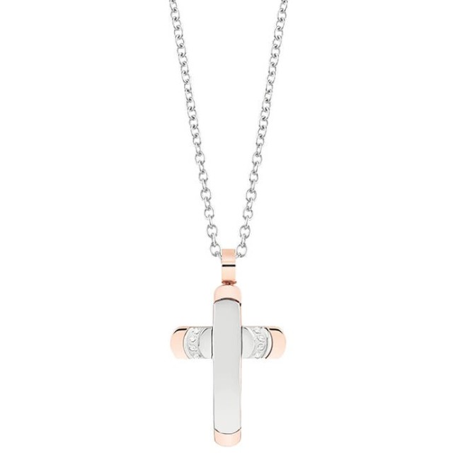 Bliss Premiere Necklace in Steel and Zircons - 20085245