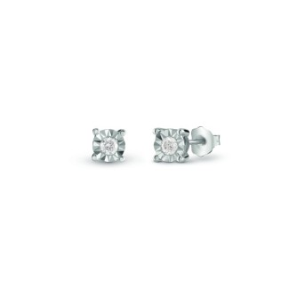 Bliss Rugiada earrings in white gold and diamonds 0.08ct - 20101442