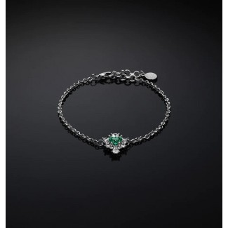 Chiara Ferragni Emerald green heart bracelet - J19AWJ19