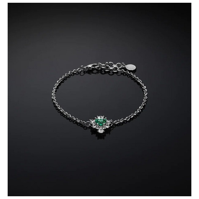 Chiara Ferragni Emerald green heart bracelet - J19AWJ19