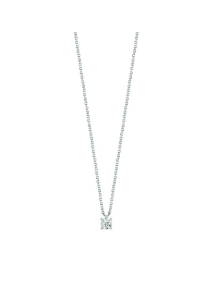Bliss Rugiada necklace in white gold and diamond 0.01 ct - 20101420