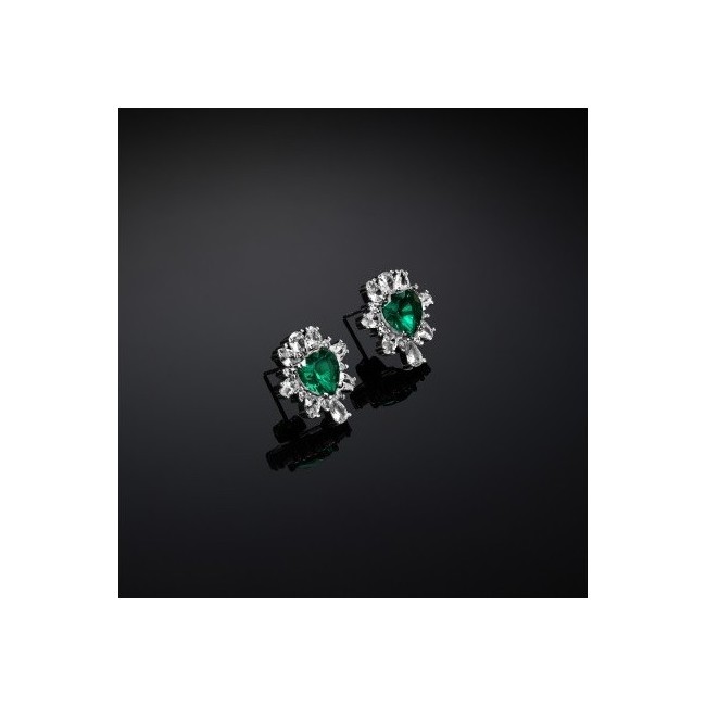 Orecchini Chiara Ferragni Emerald  cuore verde - J19AWJ17