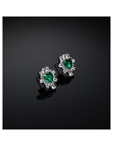Orecchini Chiara Ferragni Emerald  cuore verde - J19AWJ17