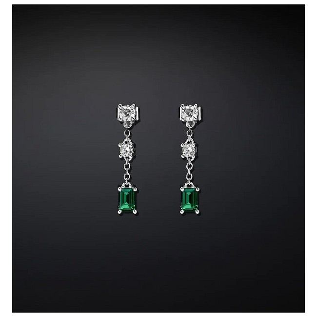 Chiara Ferragni Emerald green pendant earrings J19AWJ18
