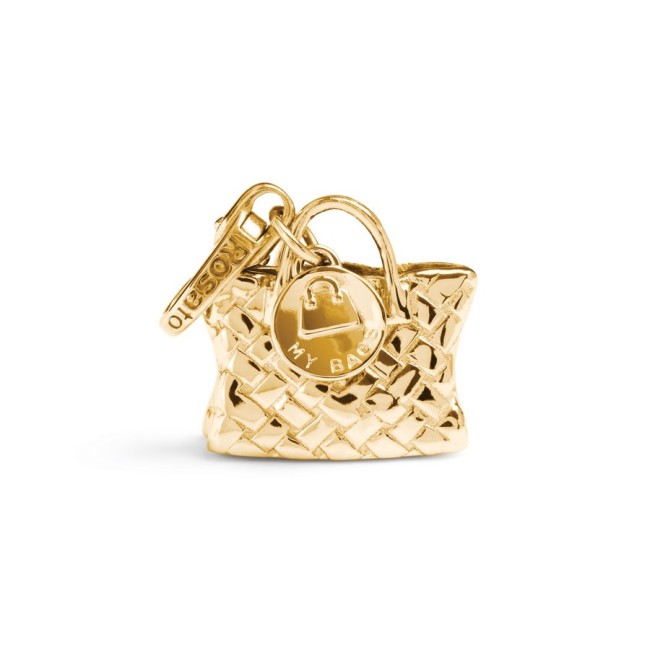Tasche Charm gold plattiert Silber-BA006