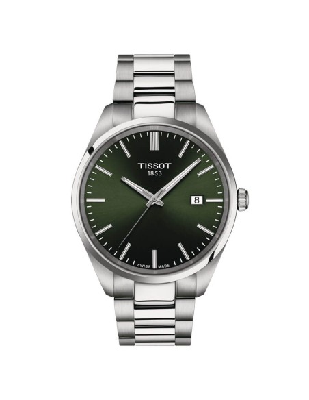 Tissot PR100 40 mm Quarzuhr mit grünem Zifferblatt T1504101109100