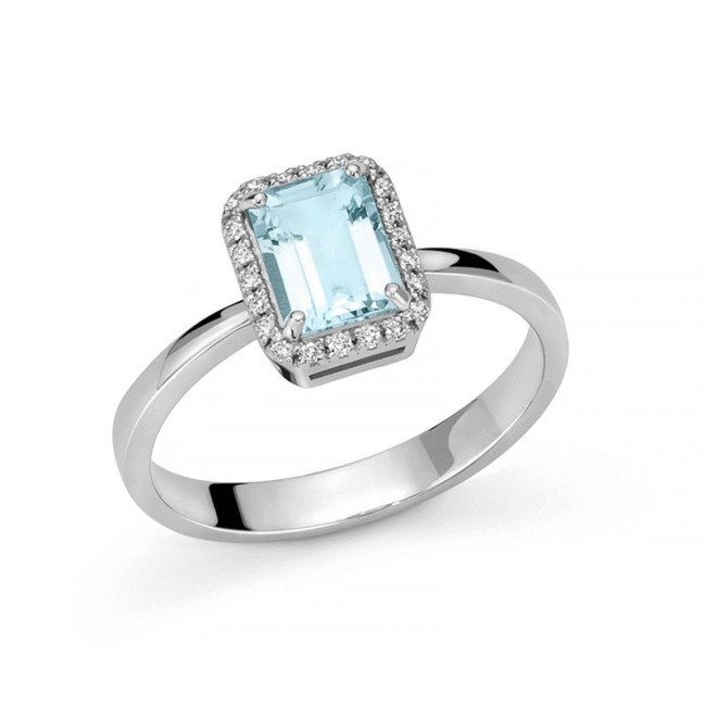 Miluna-Ring in Gold mit Aquamarin und Diamanten – LID3618