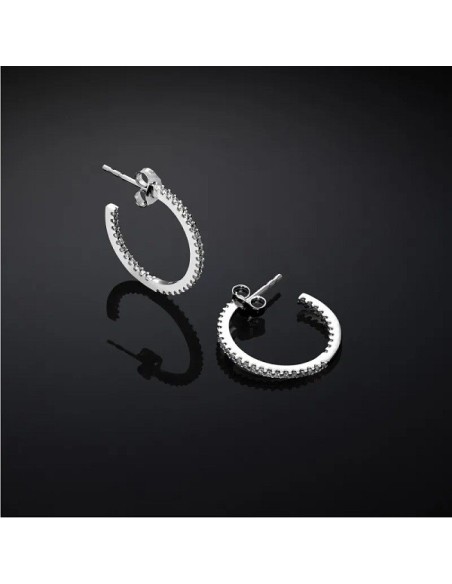 Orecchini Chiara Ferragni Silver cerchio zirconi  in argento J19AXD07