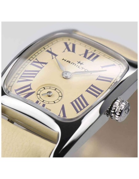 Orologio Hamilton American Classic Boulton Small Beige H13321821