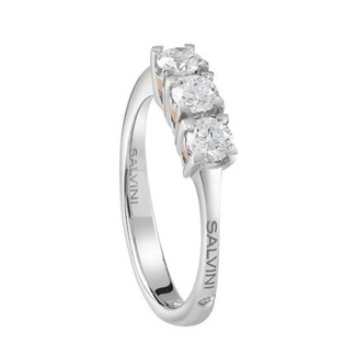 Trilogy Salvini Battito ring in white and rose gold 0.42ct - 20075867