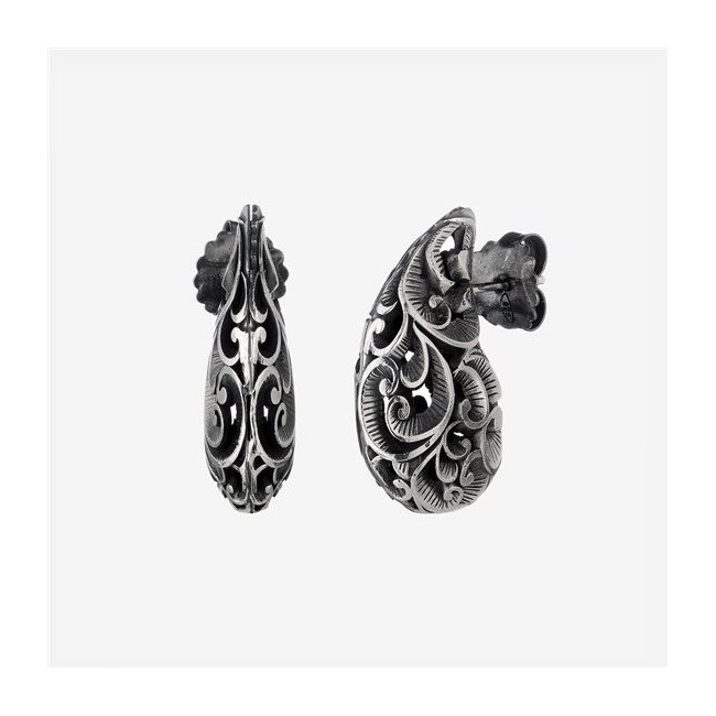 Maria and Luisa Drop large earrings in silver - OA0286
