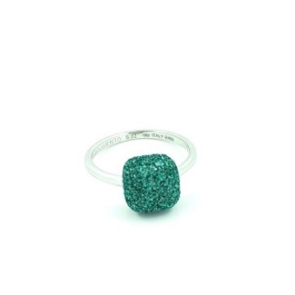 Anello Pesavento Polvere di Sogni verde e argento WPSCA104