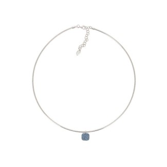 Collana Pesavento Polvere di Sogni azzurro e argento WPSCG010