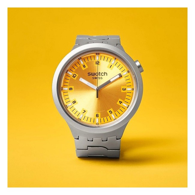 Swatch Amber Sheen Big Bold Irony orange watch SB07S103G