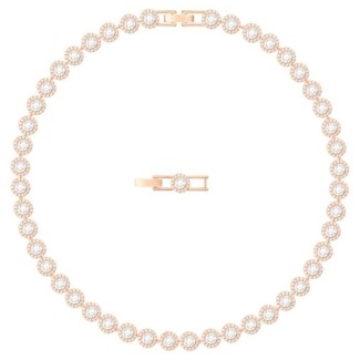 Swarovski Angelic tennis rosé women's necklace - 5367845