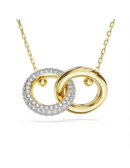 Swarovski gold double circle necklace Dextera - 5668820