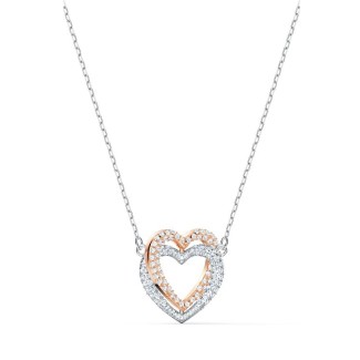 Swarovski Hearts Infinity Halskette weiß und rosé – 5518868