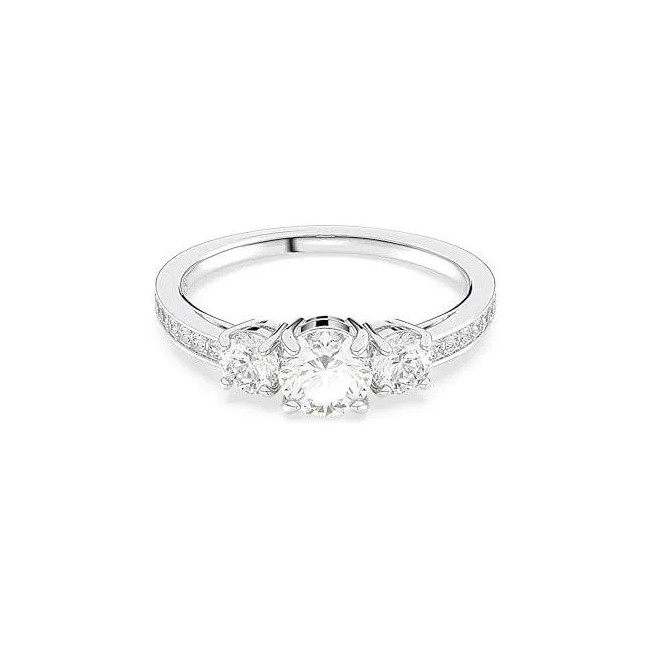 Swarovski Trilogy Attract Ring mit weißem Pavé – 5655713