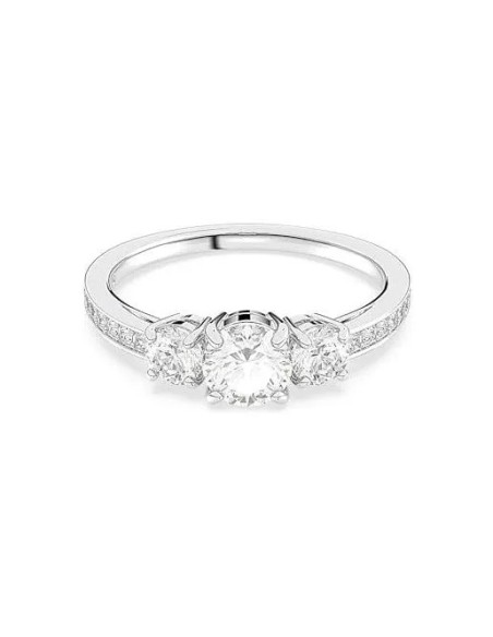 Swarovski Trilogy Attract ring with white pavé - 5655713
