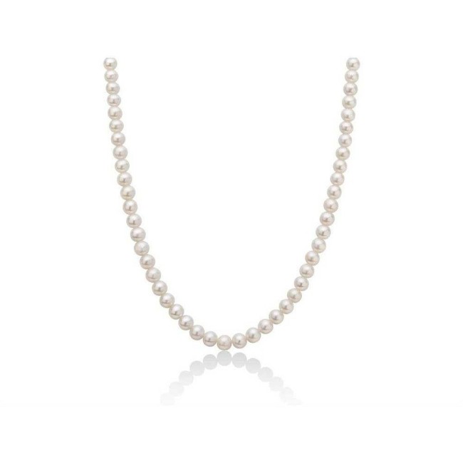 Miluna necklace with 4mm Oriente pearls - 1MPE45545NL587