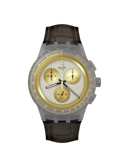 Orologio Swatch Golden Radiance marrone SUSM100