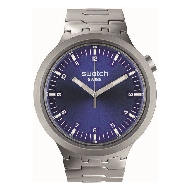 Swatch Indigo Hour blue Big Bold Irony watch - SB07S102G