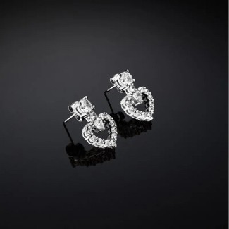 Orecchini Chiara Ferragni Infinity Love pendenti cuori J19AVG09