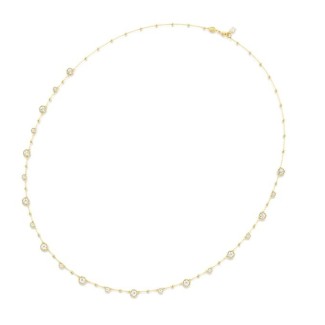 Goldene Swarovski Imber lange Halskette mit Kristallen – 5680091