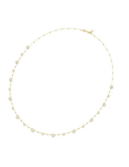 Golden Swarovski Imber long necklace with crystals - 5680091