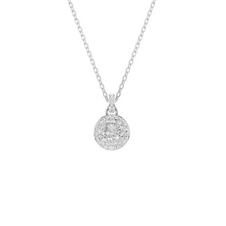 Collana Swarovski medaglia Meteora bianco - 5683446