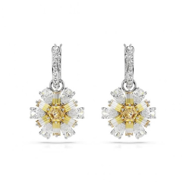 Orecchini monachella Swarovski Idyllia bianco e giallo - 5683243