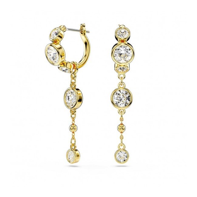 Golden Swarovski Imber earrings with crystals - 5680097