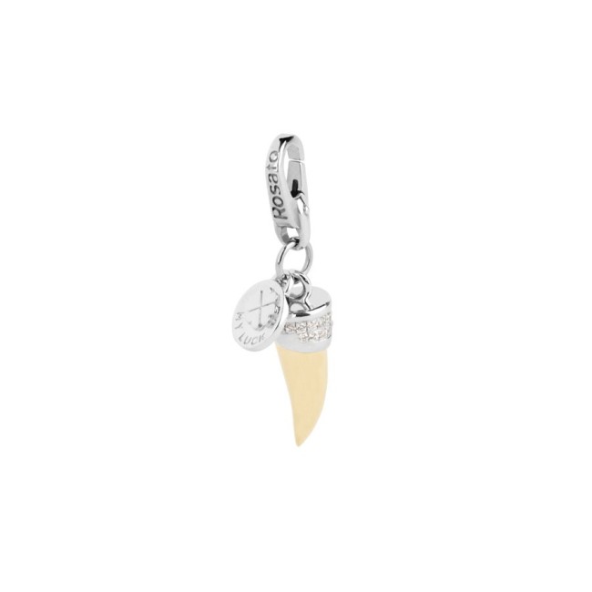 Horn silver charm-LU004