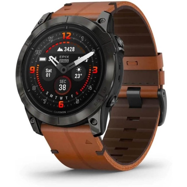 Garmin Epix Pro Titan-Lederuhr – 0100280430
