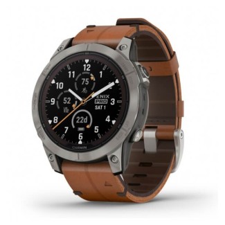Garmin Fenix 7 Pro Shappire Solar Leather Watch - 0100277730